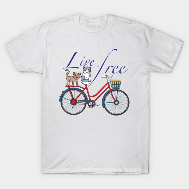 LIVE FREE T-Shirt by Plushism